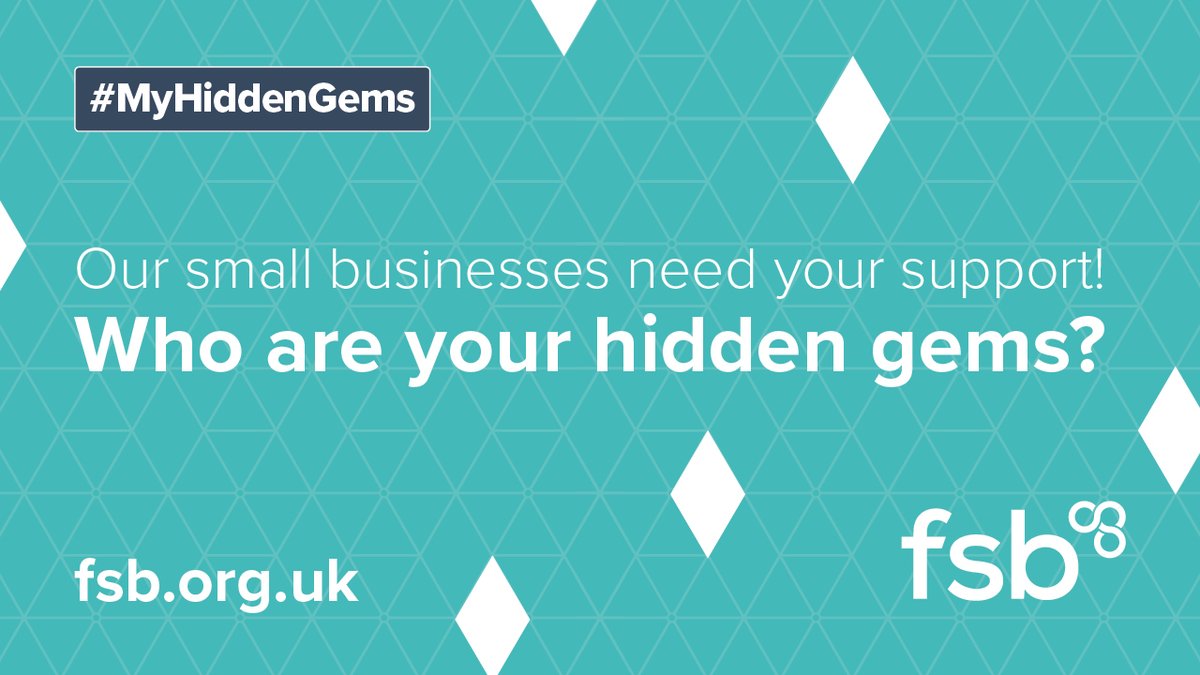 From today, #FSB members, all #smallbusinesses and #soletraders are being invited to share their ‘hidden gems’ on social media using the hashtag #MyHiddenGems. Make sure you tag us and we will share your posts!
@FSBStaffsWMids <a href="/FSBWarksandCov/">Lee Osborne</a>