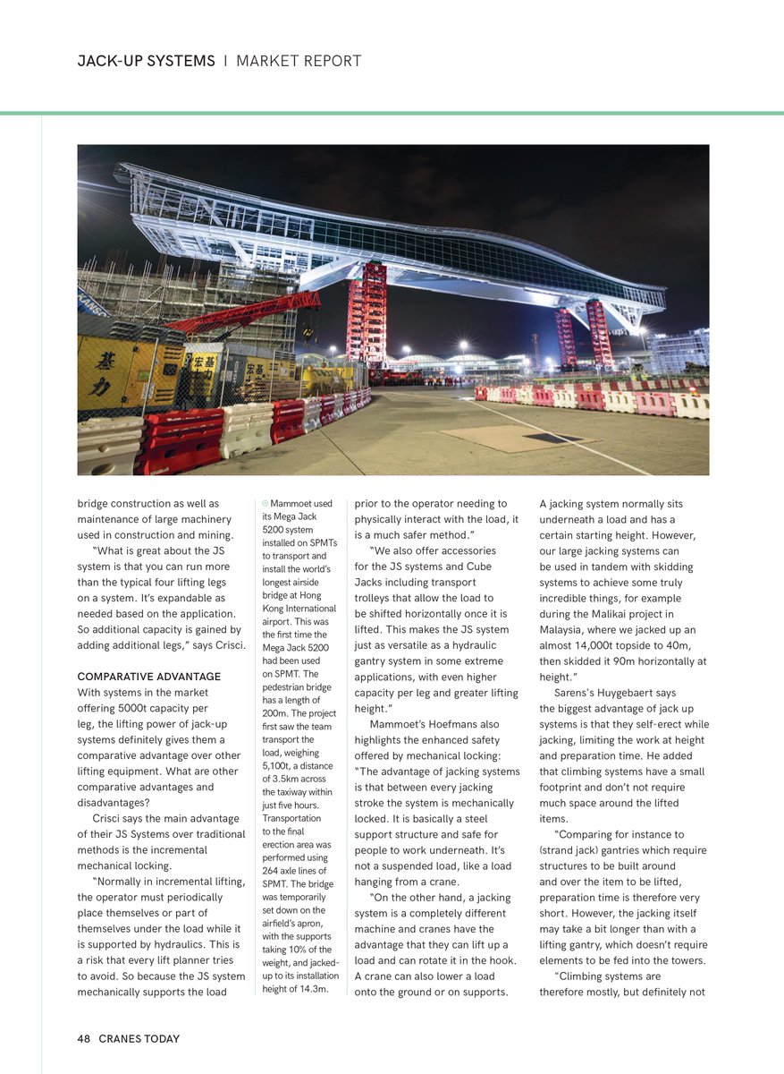 enerpac's tweet image. Check out the successful side-load testing of the Enerpac SCJ-100 in July&apos;s @CranesToday Magazine!

#enerpac #therighttool #jackupsystem #heavylifting