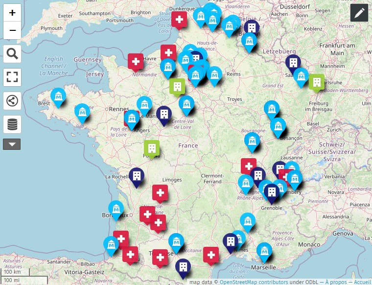 Aymeric_Sauvage's tweet photo. @creatic59 et @declic_asso vous proposent une revue de presse carto des cyberattaques subies par les #collectivités #hôpitaux #sdis depuis 2019 - via @OSM_FR
Libre d'utilisation pour sensibilisations #RGPD ou #cybersecurite @CNIL @ANSSI_FR 
https://t.co/G5Lq7J3fVX https://t.co/QU6fsG44wk