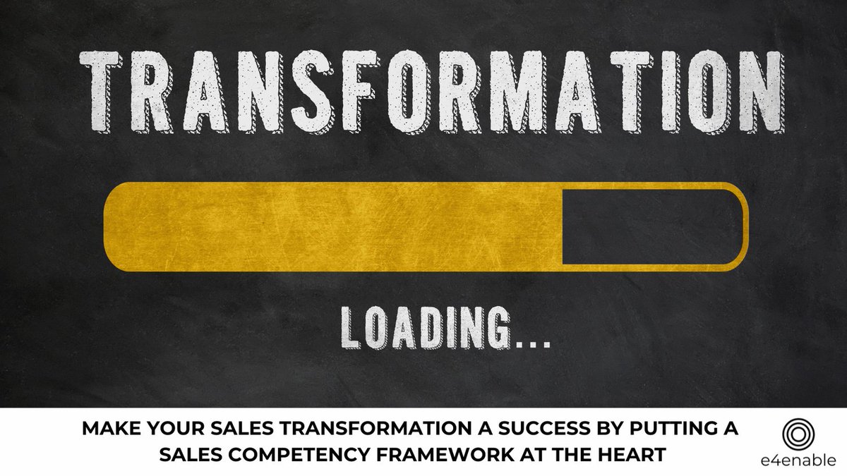 e4enable's tweet photo. A sales competency framework provides a solid foundation for transformation - read our whitepaper to find out how to bring this to life in your organisation.
https://t.co/ljgrgsSB54
#salesleadership #salestransformation #salescompetencies https://t.co/XeJ42bf0Vj