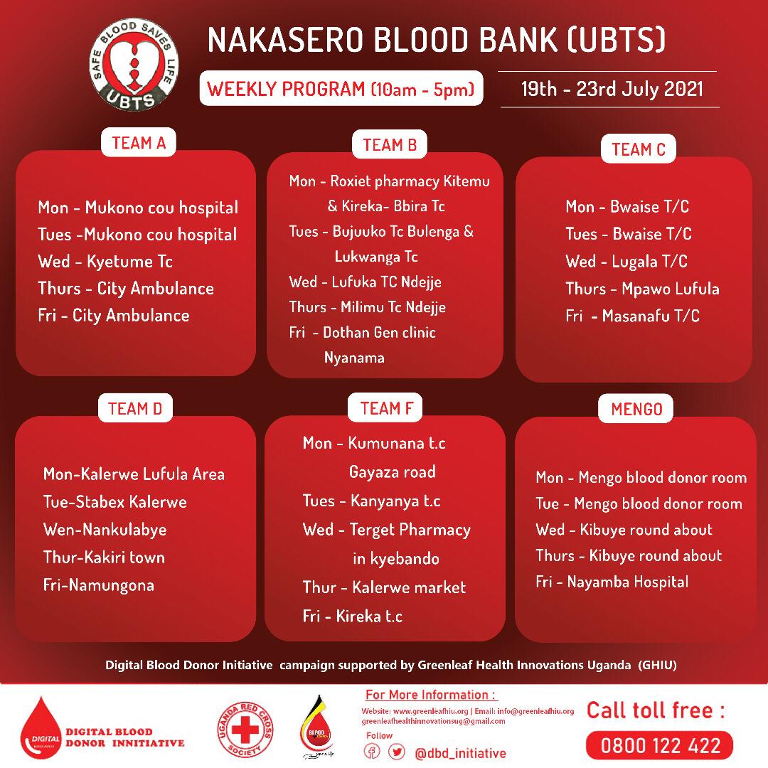 Uganda Blood Transfusion Service (UBTS) tweet media