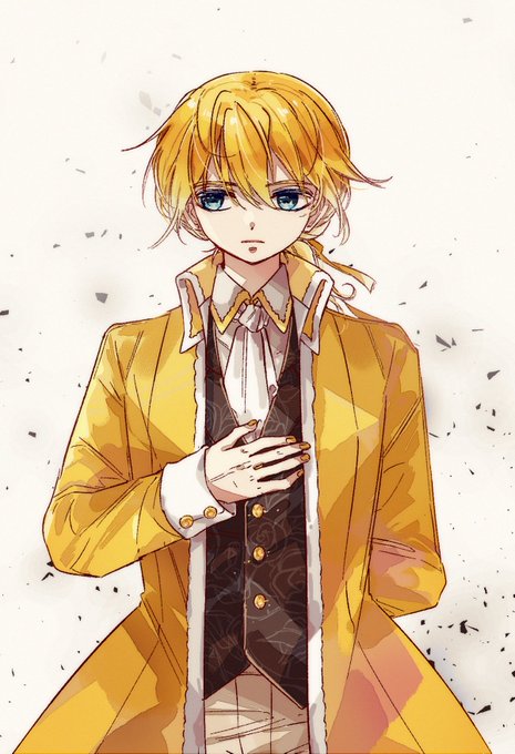 「blonde hair yellow coat」 illustration images(Popular)