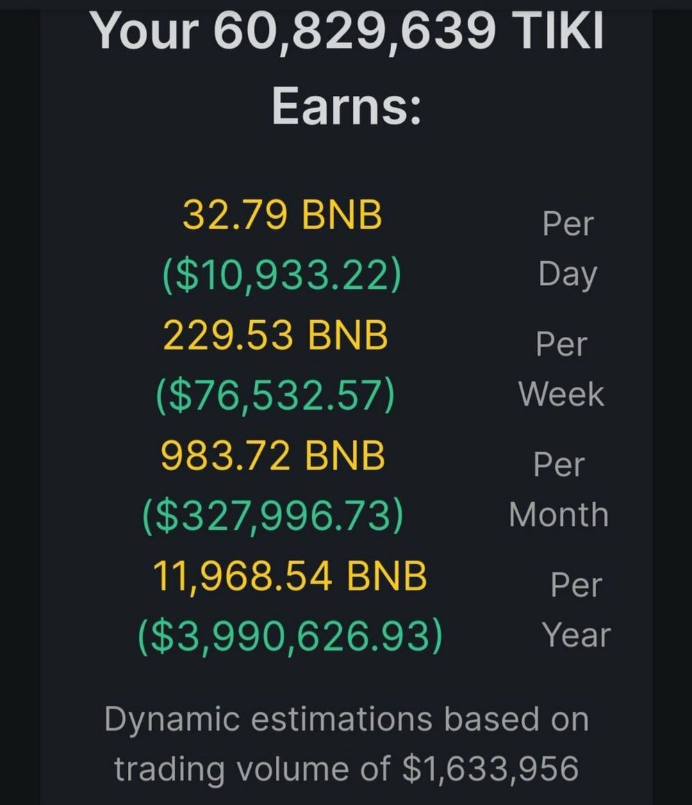 bebida_rc's tweet photo. Some #MondayMotivaton for everyone. Hold #TIKITOKEN and earn #Bnb with the rest of the #TIKIGANG. Soon this will be a viable way for so many to have financial freedom. 👀👀🐋 #dyor #nfa #investing https://t.co/GbJ1zltfoj