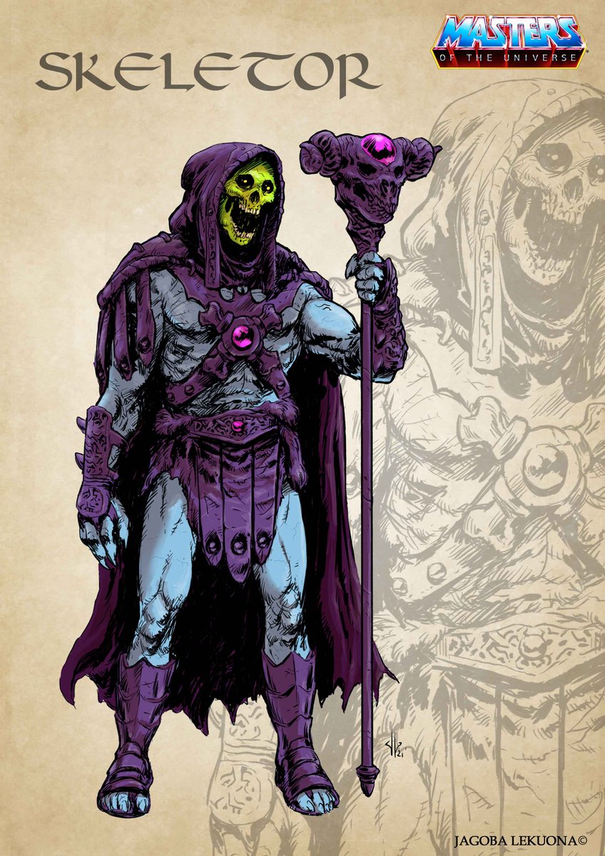 JagobaLekuona's tweet photo. 💀SKELETOR💀
Pues por fin creo tener una versión molona :D
Los primeros días descarté el diseño porque no acababa de convencerme, pero me alegro de haberlo continuado :D
Y hay más diseños en camino! ;)
#skeletor #esqueletor #mastersoftheuniverse #jagobalekuona #fanart https://t.co/Ld3GEVeeJ8