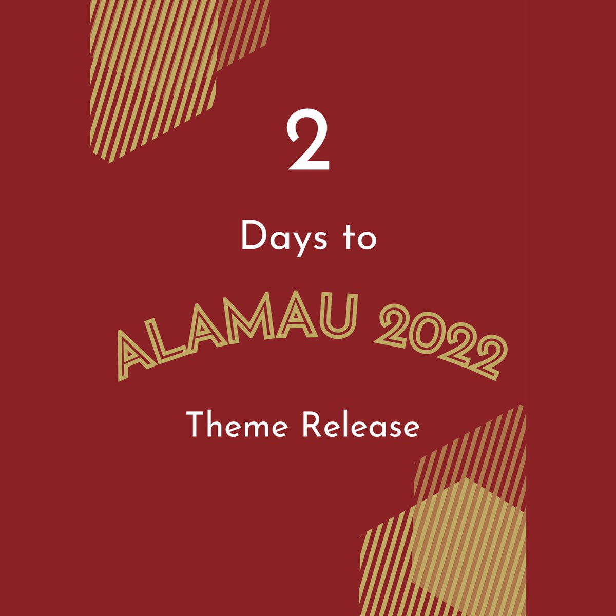 alamau2022's tweet photo. In just 2 DAYS we are excited to release the theme of the ALAMAU 2022 conference.

Post notifications on to make sure you don’t miss it!

#alamau #alamau22 #alamau2022 #africa #africarise #africanconference #africanunion https://t.co/H3g4CtMHzA