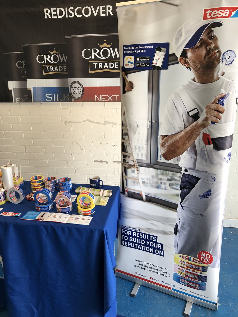 tesaJonSnow's tweet photo. My 2nd trade Morning since lockdown. If you want to talk tape and score some free samples. Get down to Bromborough Paints Preston @brompaints for a bacon sandwich and a chat. #tesatape #paintinganddecorating #precisionmask #spraywithtesa https://t.co/eOkSs3wO6o