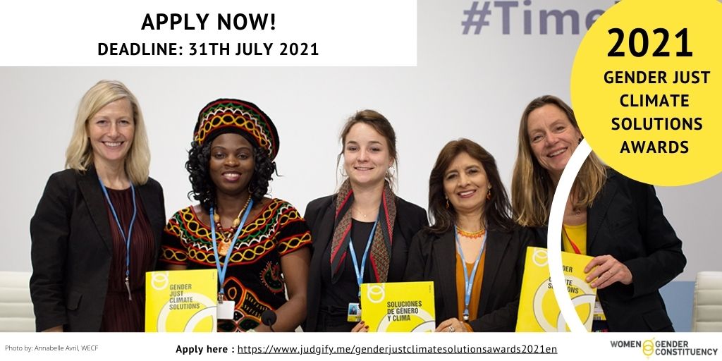 genderplatform's tweet image. 📣Are you leading a gender-responsive climate initiative? Then apply to Gender Just Climate Solutions Awards! Applications close soon. 

More details here 👉judgify.me/genderjustclim…

#OurSolutions
#FeministsWantSystemChange
#COP26
@UNFCCC_CTCN
@UNFCCC
@WECF_INT
@WGC_Climate