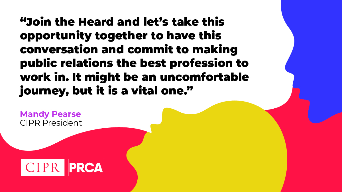 90% of PR professionals reported poor mental health in the last 12 months.

@MandyPearse wants us to all get together and 'Join the Heard' and get involved with the #HeardMentalityPR campaign.

Find out more about our work with the @PRCA_UK here: ow.ly/pDqz50FxmCv