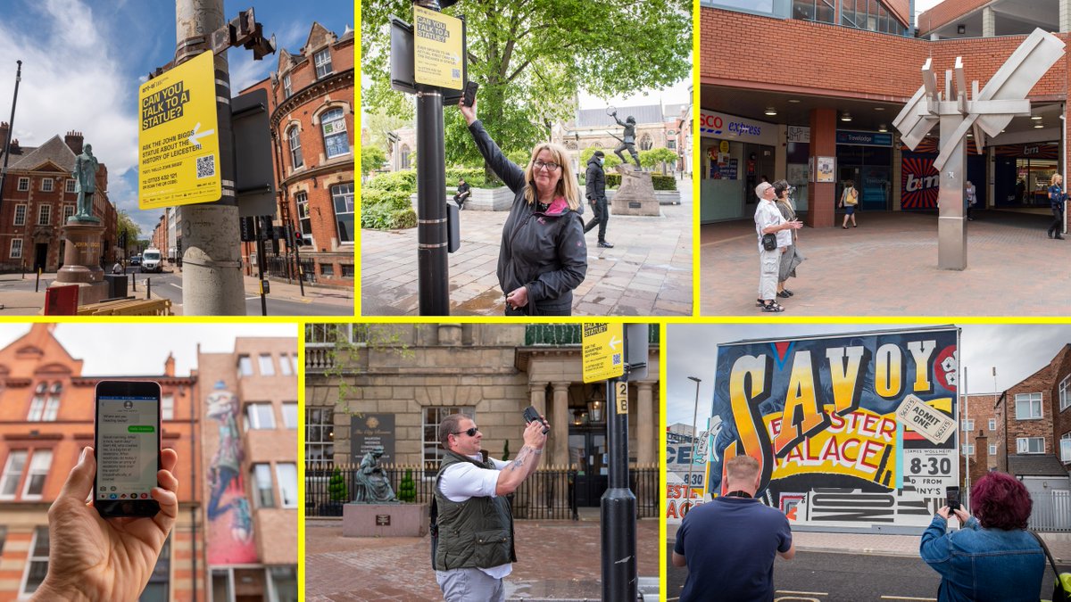ArtAIFestival's tweet image. This week @ArtAIFestival: @zzznah's Hexells @lcbdepot &amp;amp; Green Dragon Sq @leicesterfest, @harshitrnnh's Masked Reality @HaymarketLeics &amp;amp; @HelloLampPost_ across #Leicester city centre + download @Side_Fest's #PlaybookAI from our website art-ai.io #creativeAI