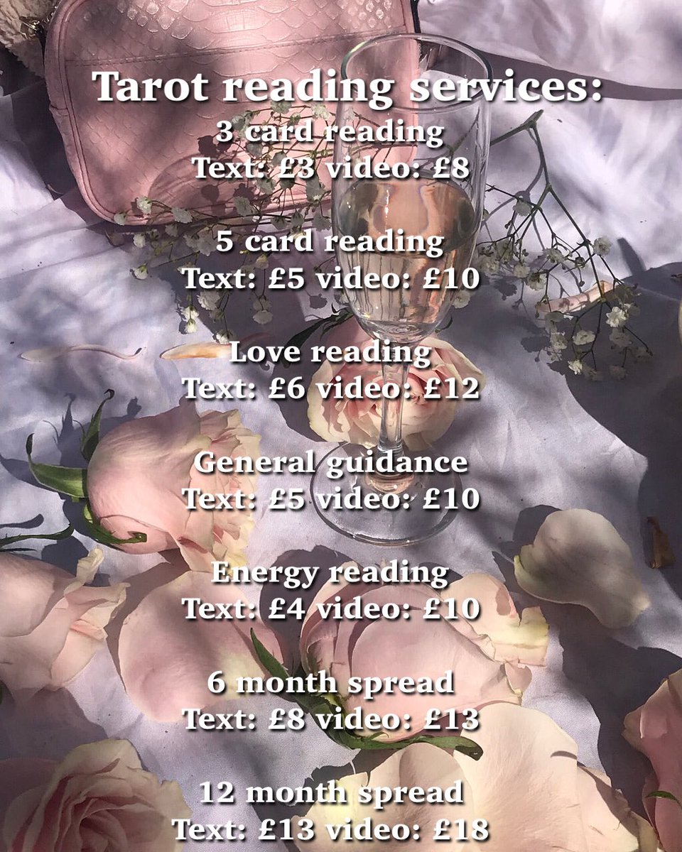 arcearthling's tweet image. My tarot and palm reading services: 💕👼✨(July 2021) 

Turnaround is up to 48 hours (please bare in mind that it can be possibly longer) 🕒

Please dm me to book! And I accept PayPal or cashapp! 💰