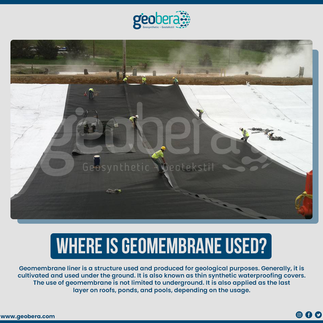 GeoberaGlobal's tweet photo. Where Is Geomembrane Used? https://t.co/6qApHenN0T

#geotekstil #geosentetik #geotextile #geosynthetic #geonet #geogrid #geoboru #geohücre #geofoam #geotüp #geomembran #geokompozitler #geotextile #construction #inşaat #potablewaterpools https://t.co/KAQnfiyjou