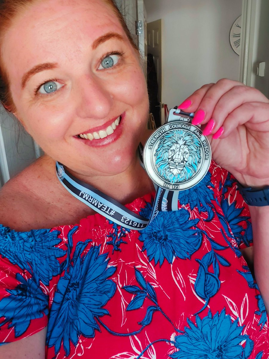 #MedalMonday 
The July #TeamRMJ challenge for #Samaritans a charity very close to my heart. Beautiful medal 💙💙

If you ever need support, chat, or making that first step, dial 116 123 and you'll be truly cared for 💙
#ItsOkayToNotBeOkay #MentalHealthMatters