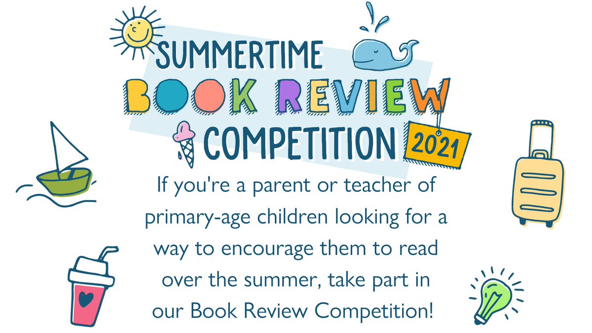 Our Summertime Book Review Competition is back! To encourage reading over the summer we are inviting primary school children to send us a book review for a chance to win books for themselves and their school library + a video chat with @MGLnrd! WOW! buff.ly/3xYoDlH