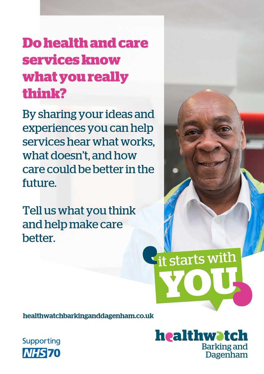 Lockdown has lifted, been a few weeks now! How are you feeling - and how are you coping? If you have any concerns about #Health #socialcare
 Why not give us a call or drop us an email we would love to hear from you.  0800 298 5331 info@healthwatchbarkinganddagenham.co.uk