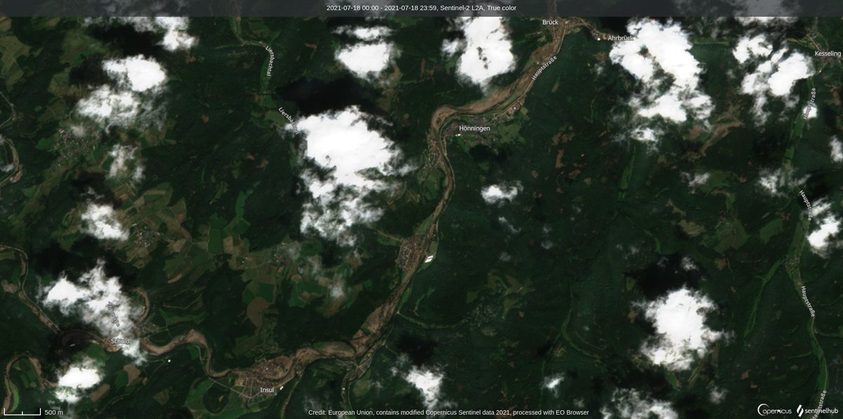 sentinel2pics's tweet photo. Insul, Hönningen, Brück #hochwasser https://t.co/GjQUt6hseA