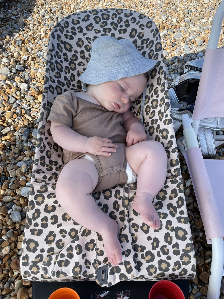 LukeMaier7's tweet photo. All tuckered out at the beach https://t.co/gzyGAI6rii
