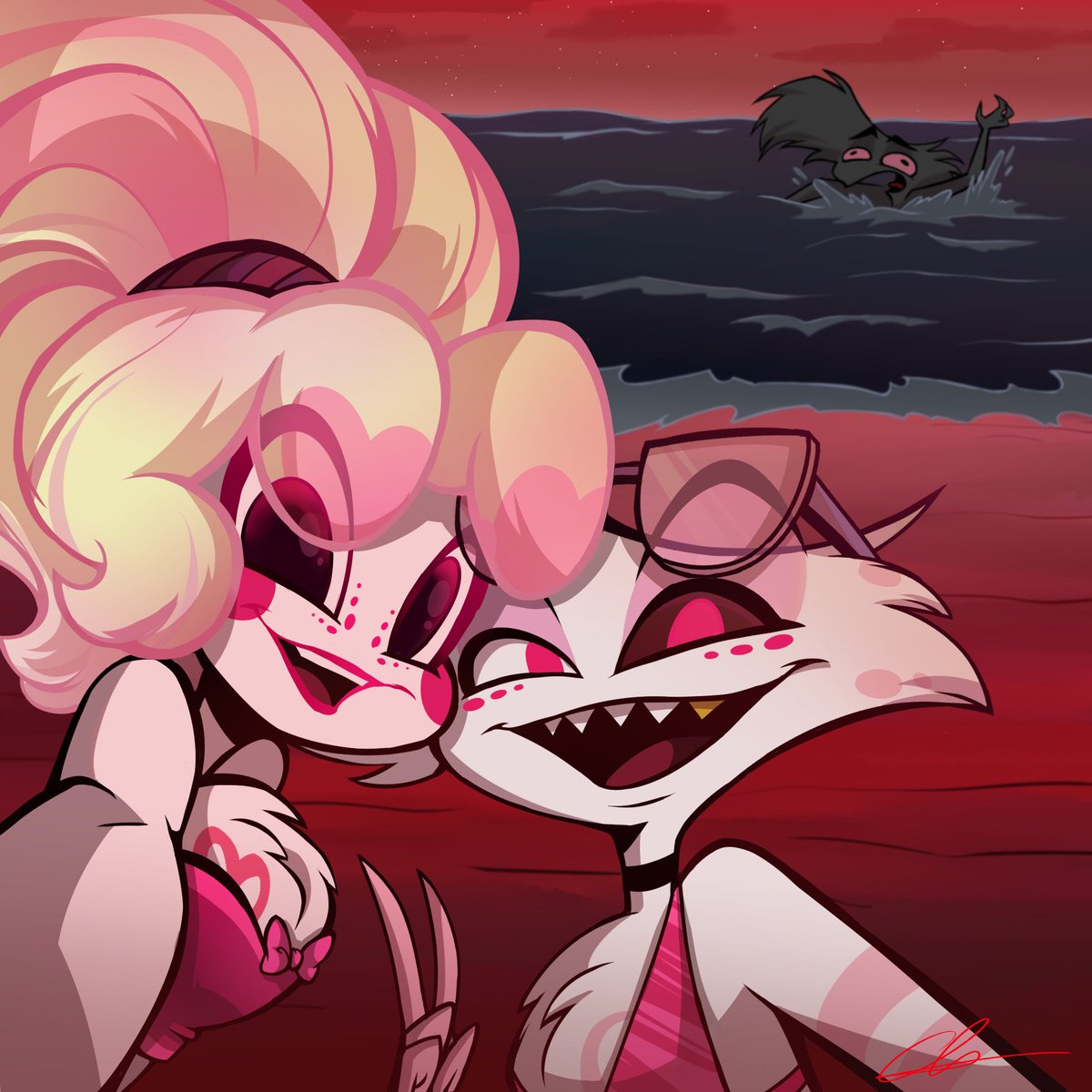 chio17464799's tweet photo. Family photo by the beach๐ท๐
#spidersiblings #AngelDust #HazbinhotelArackniss
#HazbinhotelMolly
#HazbinHotel https://t.co/clXOOxJ2IB