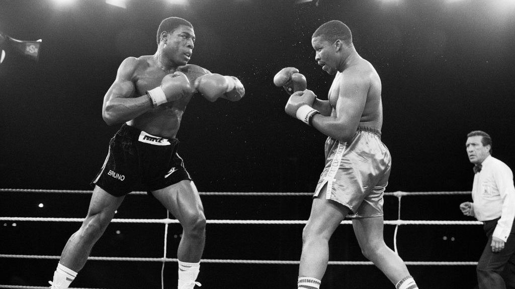 DAZNBoxing's tweet photo. 🗓 OTD in 1986, Frank Bruno lost his first heavyweight world title bid when stopped by Tim Witherspoon at Wembley Stadium. https://t.co/bRPyZeonJY