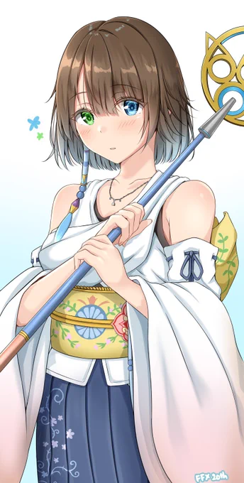 ユウナ描きました✨✨
#FFX 
#FFX20周年 