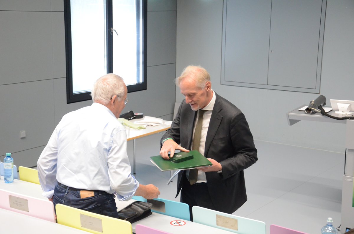 A well-deserved honoring of the two founders of the Biotrans Series: Herfried Griengl and Walter Steiner! #biotrans2021