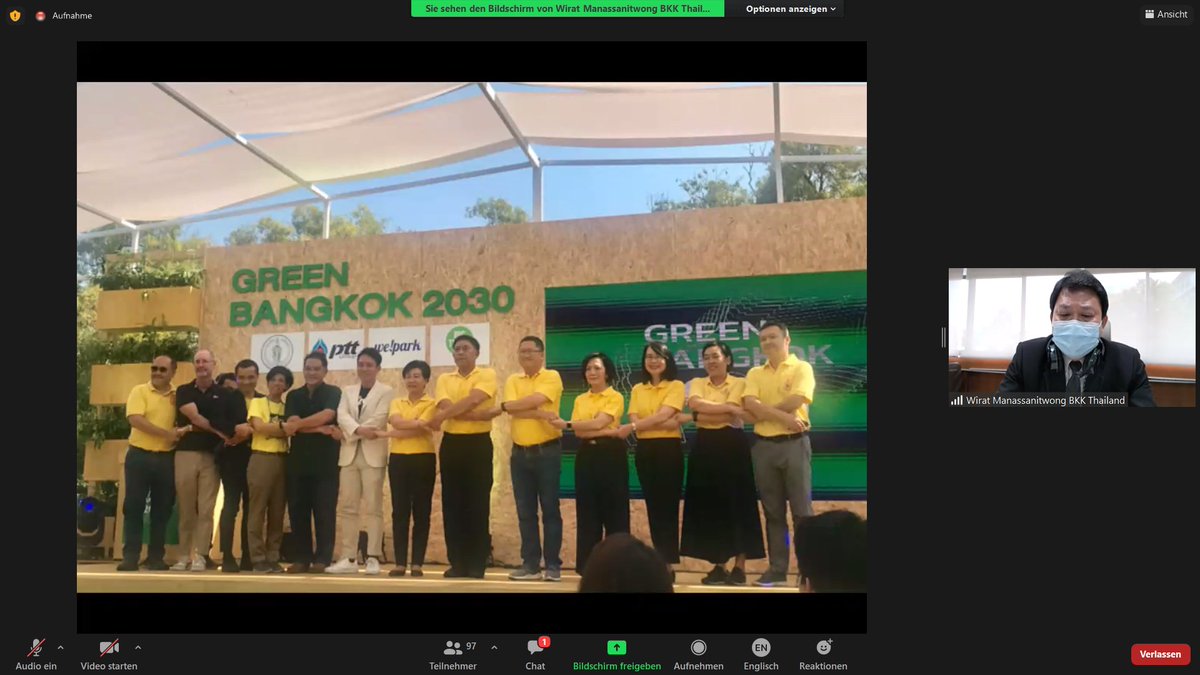 pegandara's tweet photo. The #iurcaaa #newgreenpossibilities Forum now showcasing the #GreenBangkok2030 plan for increasing #greenspaces and #sustainability in BKK. Sharing citizens' participatory process. Follow us on #iurcaa. IURC is a project of #EU_FPI, #euforeignpolicy, #EUInTheWorld,#eu_commission. https://t.co/BZrNFMQkPp