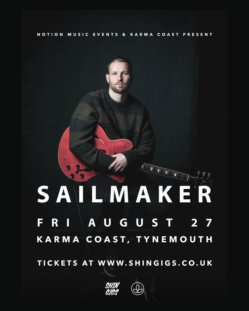 Gig Announcement!!! I’m very happy to say I’ll be playing my first live show of the year on 27th August @karmacoast for <a href="/shin_gigs/">Shin Gigs</a> Absolutely buzzing for this! Get your tickets here bit.ly/SAILMAKERKarma…