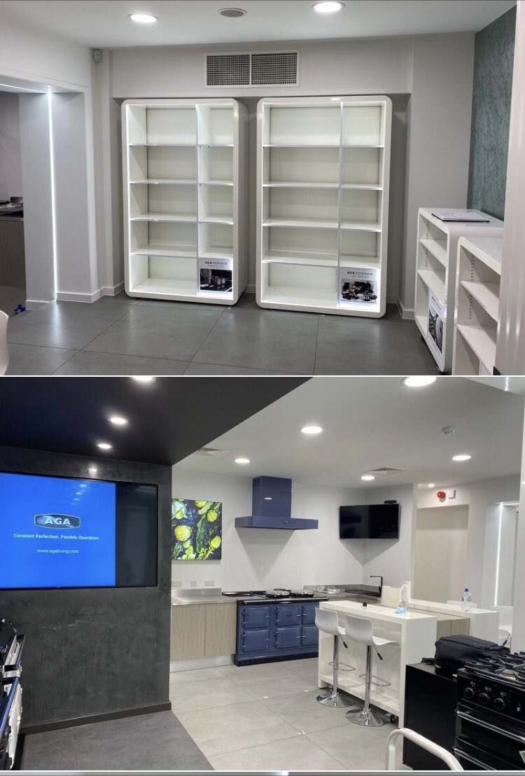 The new AGA showroom - another Great British Brand chooses Ledridge LED Lighting