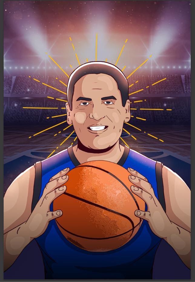 XESUSBOBO's tweet photo. My take on @mcuban and @MarkCubansTeam
#illustrationartists #NFTCommunity #digitalart #OriginalContentArtist #xesus https://t.co/aXWvE5VHKO