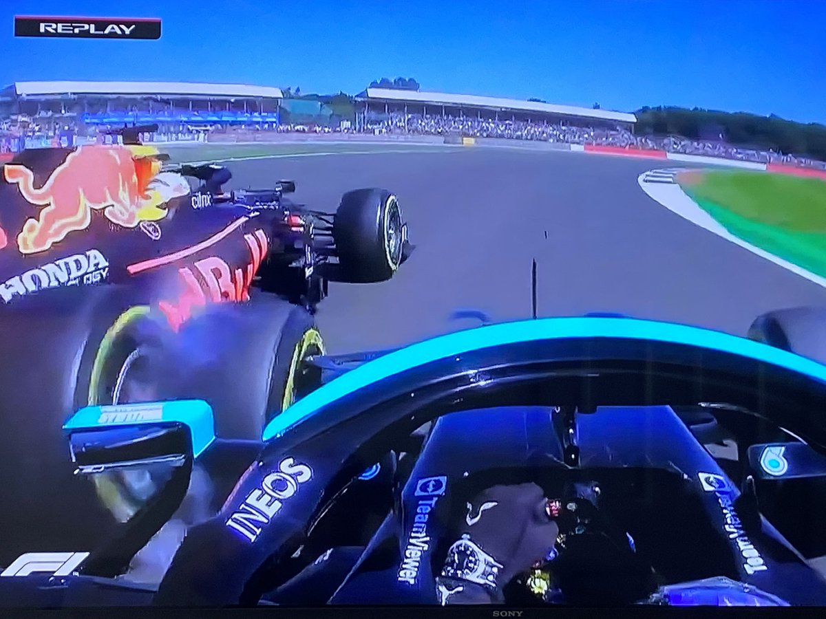 mik61scot's tweet photo. ‘I was in front of him…he turned into me with his rear right tyre…..errmm.😵💫
#Hamiltongate https://t.co/DKhCThgyDa