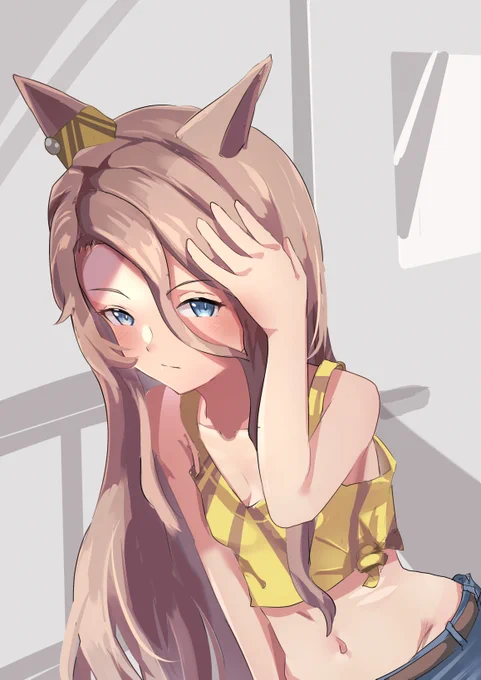 #ウマ娘

「こんくらいがいいの?ま、明日には切るけど」

髪が長くてきれいな子に憧れがあるって話をしてたら長期休暇明けに一日だけ髪の長い姿をみせてくれるナリタタイシン 