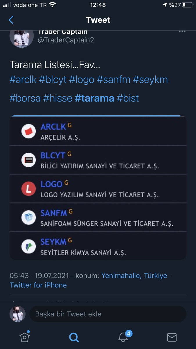 Sabah ne yazdıysak o…
Yanıltmayan Allah a çok şükür 🙌🏻 
Umut etmek bize umulanı vermek O na

Güneşe göre konuşmadık konuşmayız…😎

#tarama #grafik bakın bi sonra konuşun

#borsa #hisse #tarama #bist #roket 🚀 #tavan #bedelsizler #yeniarzlar #enerji vs🤞🍀🎯🖐

İyi bayramlar…🤗