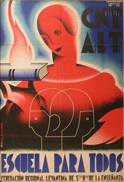 CNTAITensenanza's tweet photo. La Revolución de 1936 no fue solo una revolución política y económica, fue una revolución cultural que transformó la escuela del momento (tanto la religiosa como la burguesa) en una escuela activa con una cultura de la solidaridad y la igualdad acorde al nuevo modelo social. https://t.co/Ynfv0pdbdj