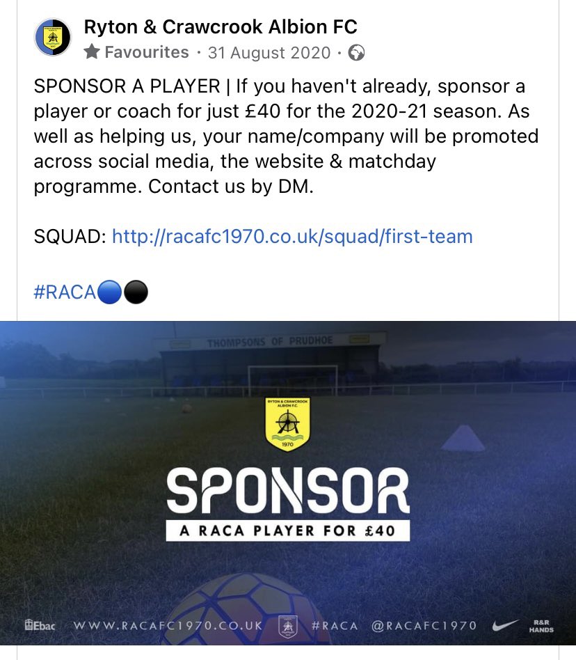 dbelow4's tweet photo. If anyone would be generous enough to sponsor me for the upcoming season that would be fantastic. Please see details below, contact either me or the club directly. Thank you! 🔵⚫️ https://t.co/atkCJHMSJG
