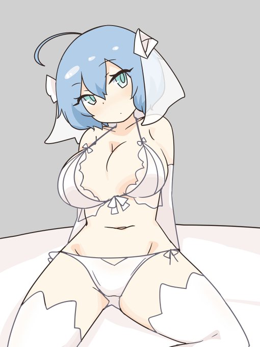 (お題箱)ドスケベウェディングドレス風ランジェリーのアドチャンとミラチャンをお願いします。アドチャン編 