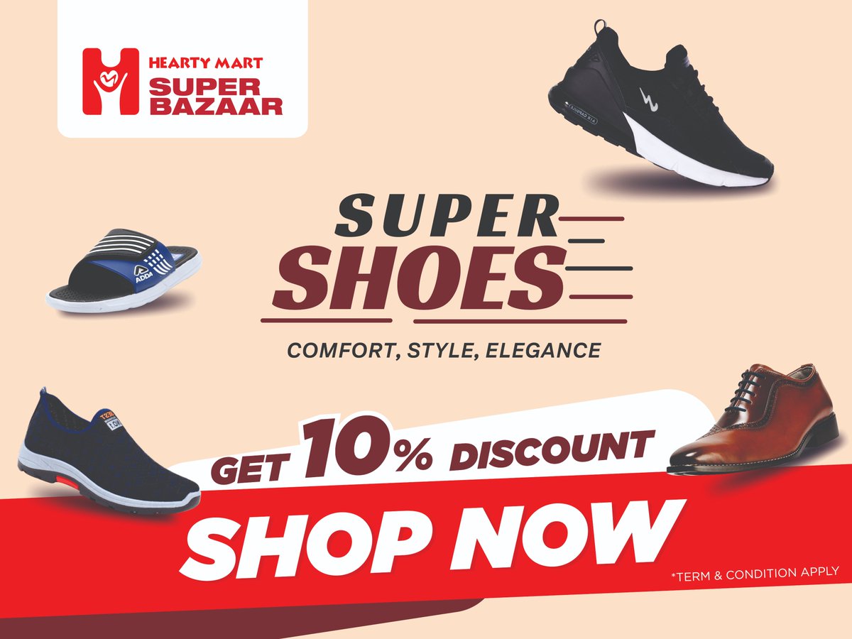 hearty_mart's tweet photo. Super news for the super you! 
Step into this monsoon with confidence! 
10% discount at Hearty Mart’s Super Bazaar! 

Visit us Kakoshi- Sidhpur Road Near Maktabh Circle Sedrana Square Sidhpur, Gujrat – 384151
Or Call Us: 0 99786 38110

#Heartymart #superbazaar #shopping https://t.co/DiRFwL9ApZ