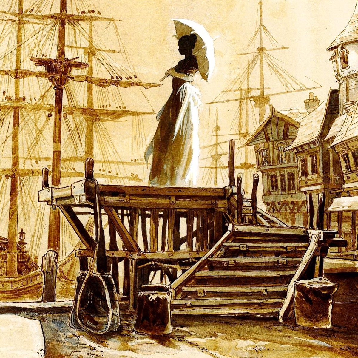 SacreeBD's tweet photo. 📚SacréeCouv’📚 l’invitation au voyage par l’excellent #FabriceMeddour (du même dessinateur, relisez pour l’occasion Hispanõla ou Livingstone) 😍
.
LE+ La fille du quai déjà paru - scénario : #Alexine I dessins : Meddour I @GlenatBD I Disponible chez vot’ dévoué.e libraire https://t.co/y8EDyMLLx9