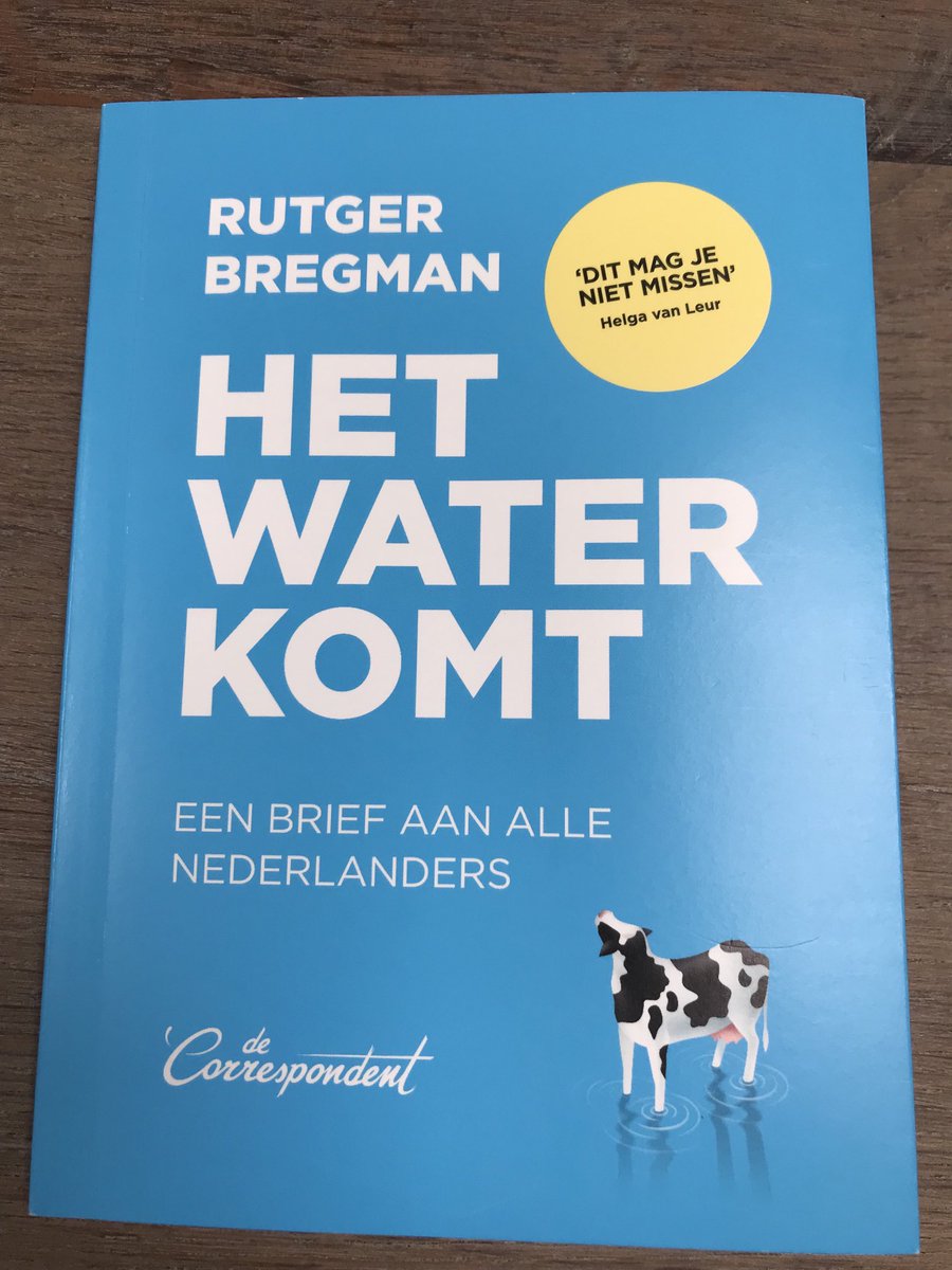 Het water komt