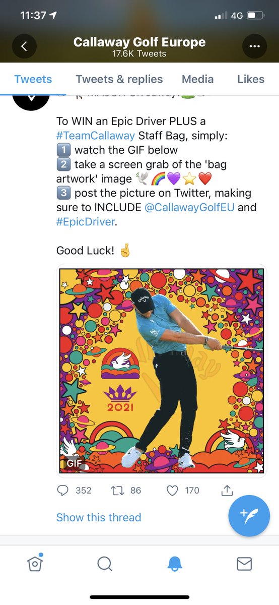 rorysdriver's tweet image. @CallawayGolfEU #epicdriver