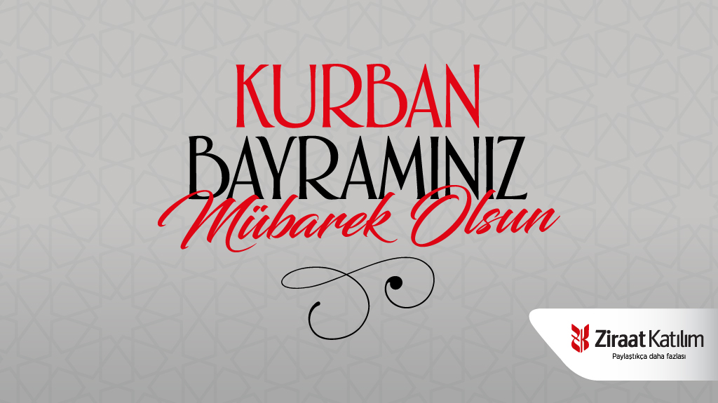 Kurban Bayramınız mübarek olsun. #ZiraatKatılım #PaylaştıkçaDahaFazlası #KurbanBayramı