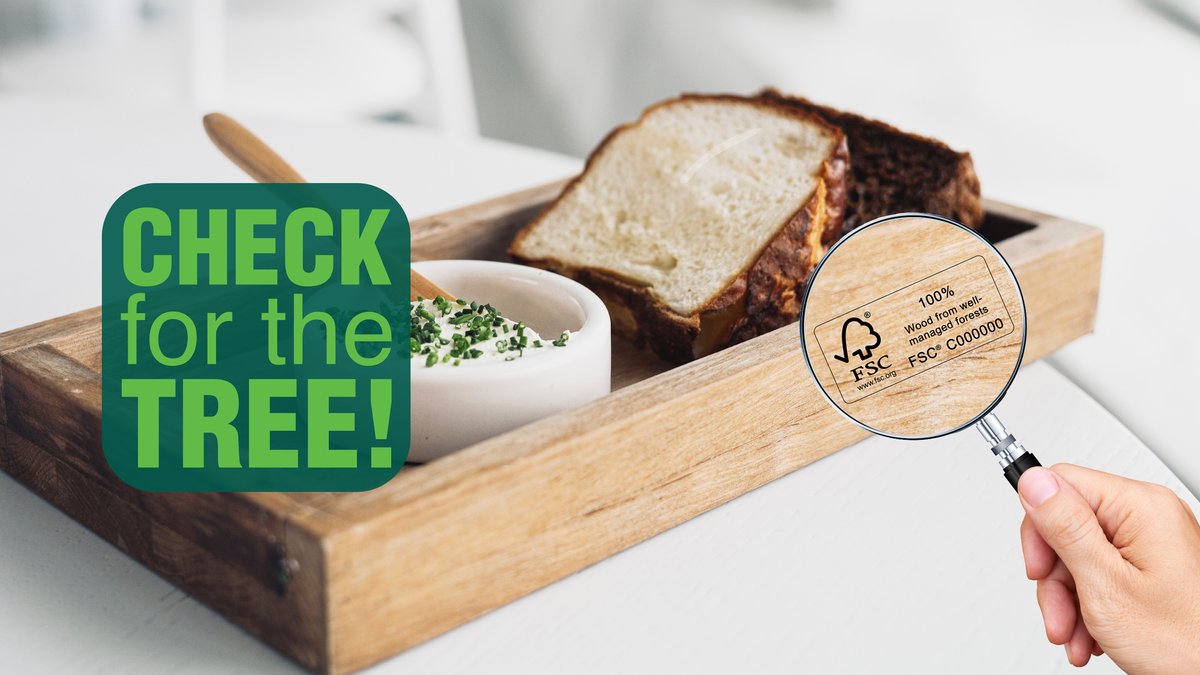 Next up is WOOD, the resource that shaped human civilization.

1⃣ Look for a tree checkmark on any wood product, from furniture to toys.
2⃣ Tweet a picture of it and the product. Tag us (FSC_IC)! 

Remember to #CheckForTheTree to support responsible forestry!