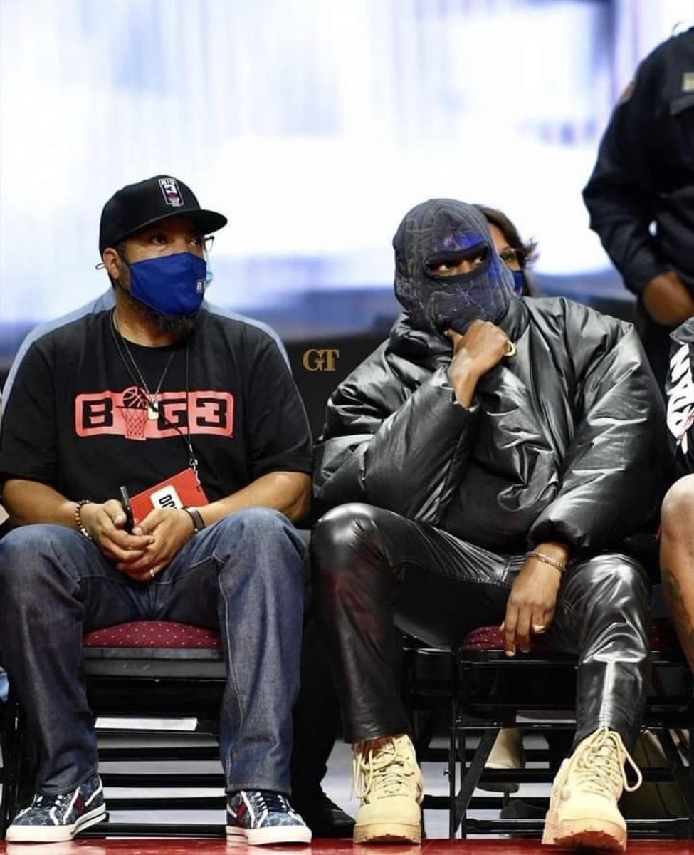 Me and the homie Kanye court side check out the BIG3.