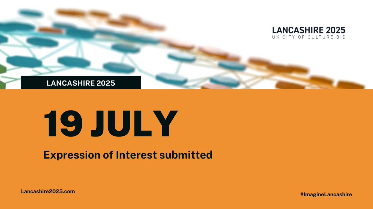 CultureinLancs's tweet photo. Lancashire Submits an Expression of Interest for UK City of Culture 2025 - click link for more details >> https://t.co/wneKXdQJZX #Culture #RedefiningLancashire #CityofCulture #ImagineLancashire https://t.co/cJWeU863Hi