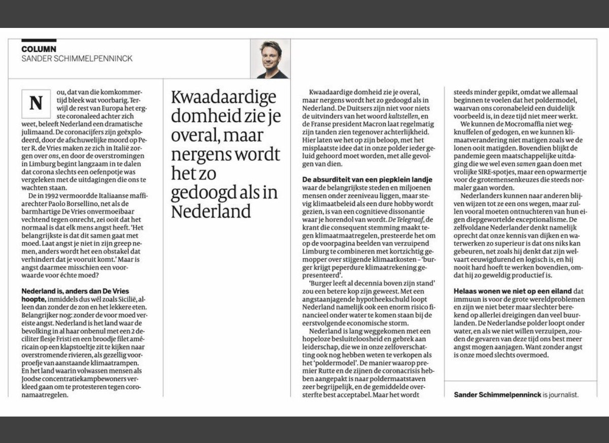 Wat een extreem goede column van <a href="/SanderSchimmelp/">Sander Schimmelpenninck</a>!