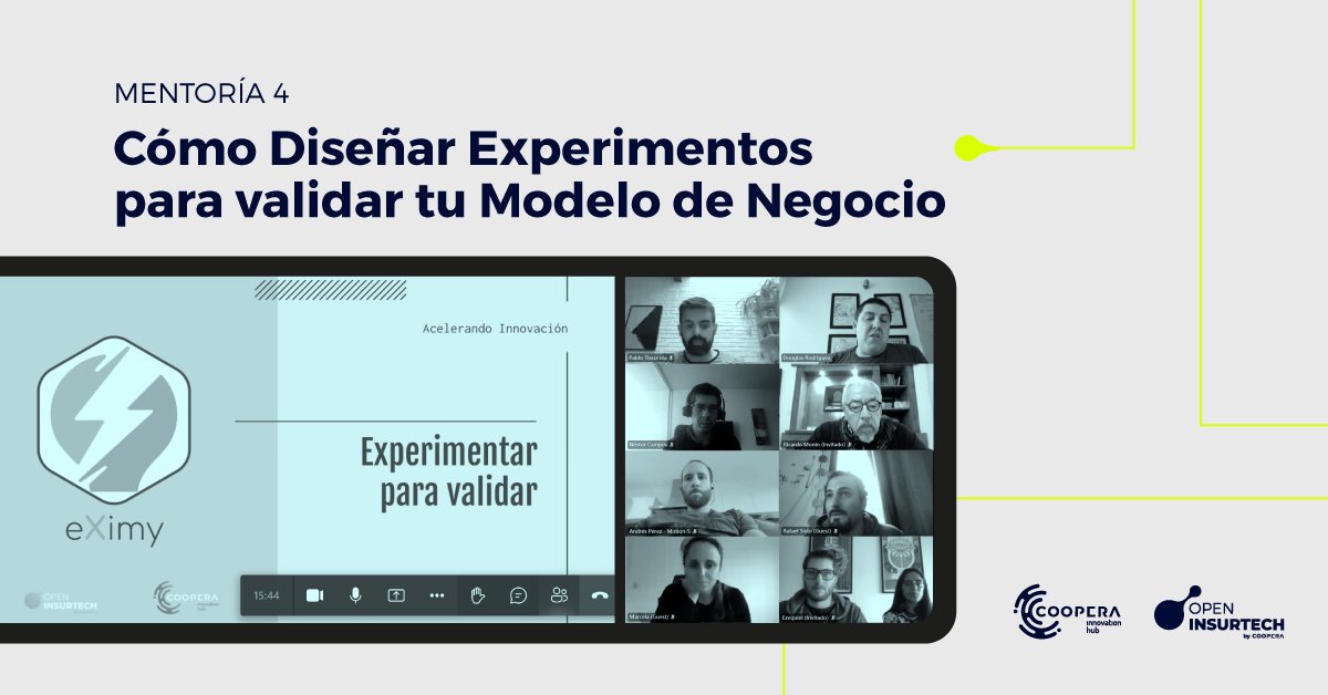 📢 Compartimos con ustedes la cuarta mentoría de este Open Insurtech 2021. 
 
En esta oportunidad Douglas Javier Rodríguez les transmitió a las insurtechs seleccionadas su experiencia sobre cómo diseñar experimentos para validar sus modelos de negocio 💪

 #OpenInsurtech 🚀