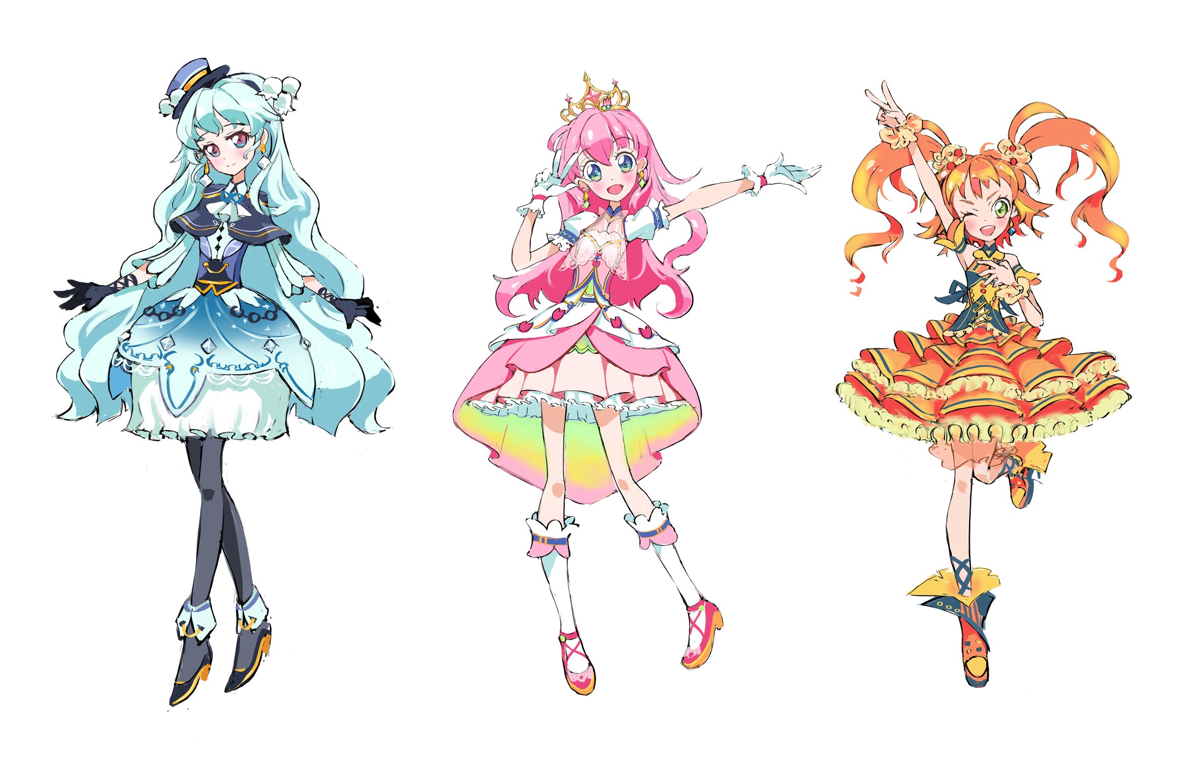 Twitter 上的 菊 Kicdoc お題 女児向けアニメ アイドルアニメ 小学生女児対象 主人公格の女の子3人組アイドル でした キャラデザ研究会 T Co Pcinnh7pv6 Twitter