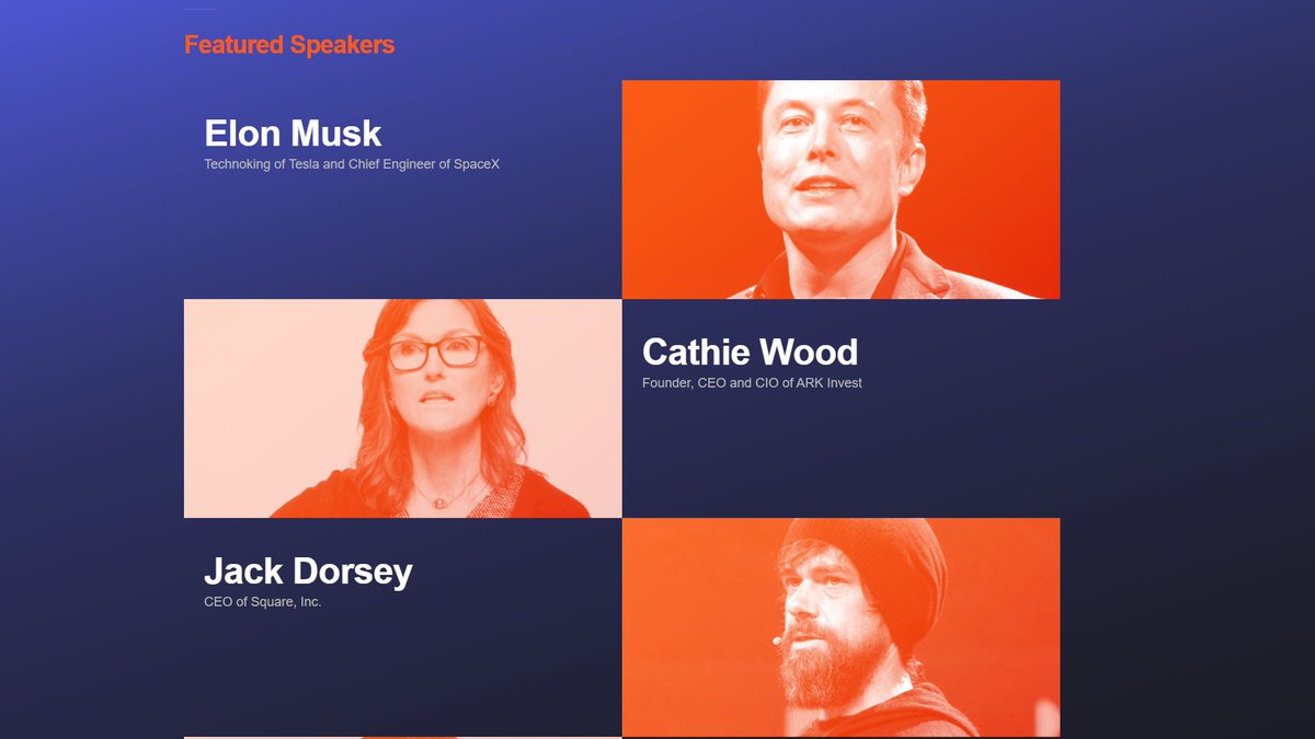 DocumentingBTC's tweet image. Elon Musk, Cathie Wood, and Jack Dorsey will be onstage live together talking about #Bitcoin and the role it can serve for institutions across the globe.

9AM PDT on July 21, 2021 - thebword.org/c/the-b-word