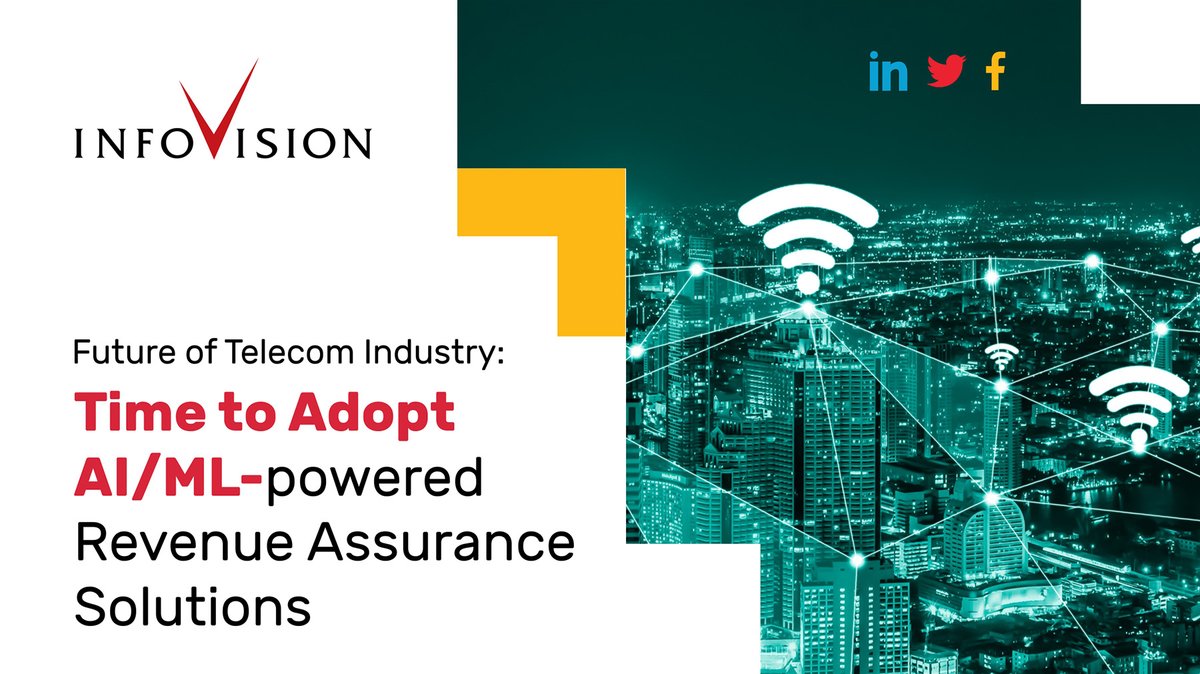 Here’s how AI and ML are helping telcos plug revenue leakage and ensure value from the abundance of data generated by their customers>  hubs.ly/H0Szzrf0
#Telecom #AI #MachineLearning #TelecomInnovation #ArchitectsofDigitalDisruption #InfoVision