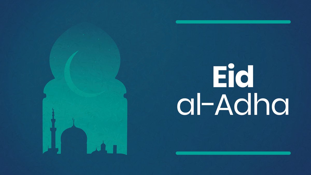 Today is the beginning of Eid al-Adha in the Islamic calendar. It is also known as the "festival of sacrifice". It is one of the most important festivals celebrated by Muslims throughout the world. This year, Eid al-Adha ends on Friday 23rd July. #EidAlAdhamubarak