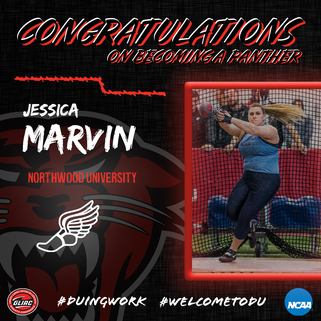 DUAthletics's tweet photo. Women's Track and Field Signing

Congratulations to Jessica Marvin on her commitment to attend DU and compete in track and field! Marvin is a transfer from Northwood Univ. and also attended Byron High School in Michigan.

#DUingWork #Welcome_2_DU https://t.co/QbzWacZ660