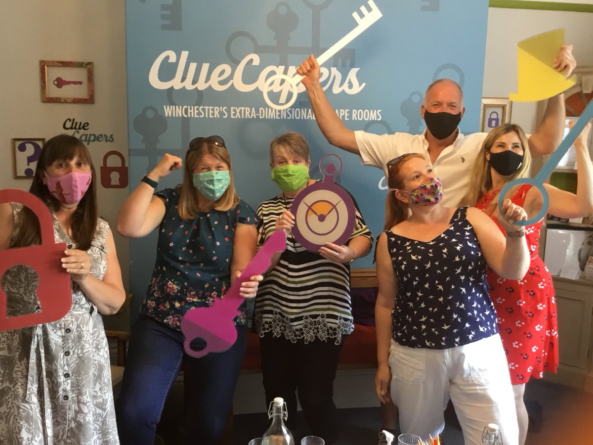 Hooray! We can welcome mixed household teams indoors again! Though we're keeping all our other COVID-safe measures in place including mask-wearing (unless you're the last team of the day to play a game in which case we'll clean&amp;reset next day) #StaySafe #escapegame <a href="/King_Alf/">Visit Winchester</a>